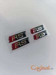 Audi RS stiker oznaka za volan